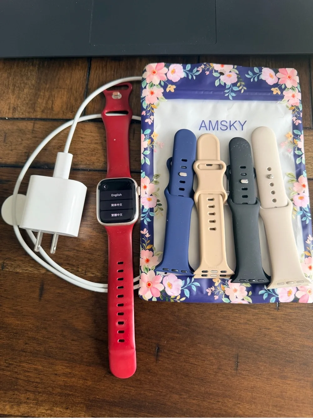 Apple Watch Series 8 41 mm with Extra Silicone Bands